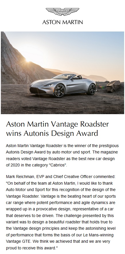 Aston Martin Vantage Roadster wins Autonis Design Award.jpg